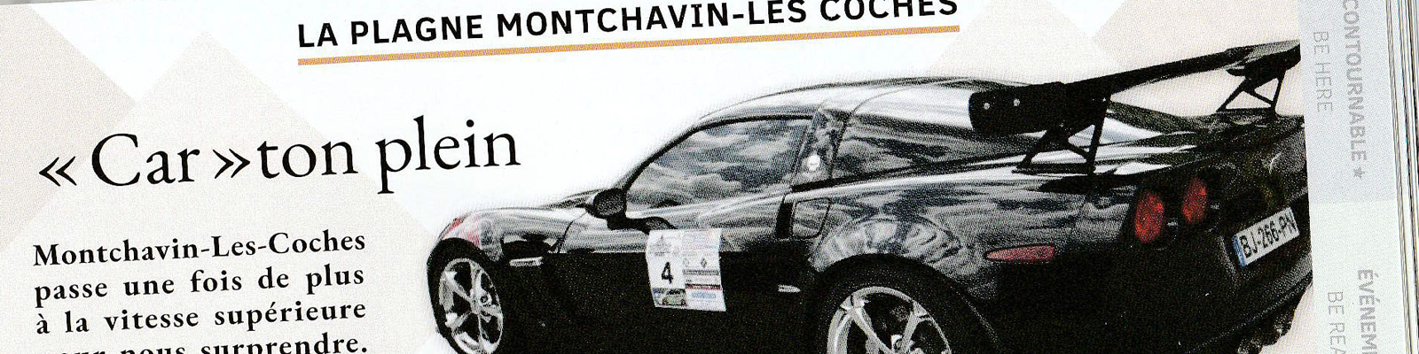 pllution sonore à La Plagne Montchavin Les Côches
